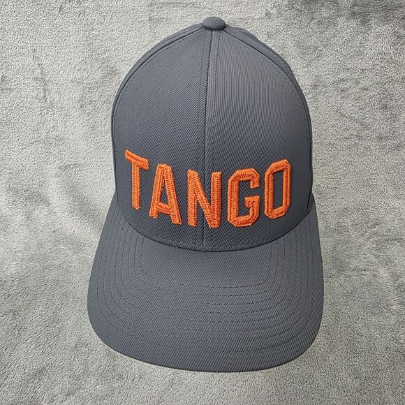 G/FORE “TANGO” Gray Orange Letters Golf Club 110 FlexFit Snapback Hat